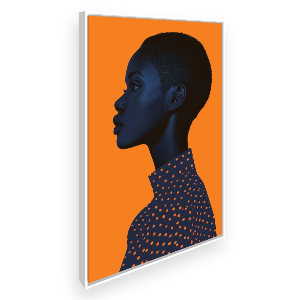 Toile Portrait captivant – toile cadre blanc (slide 2)