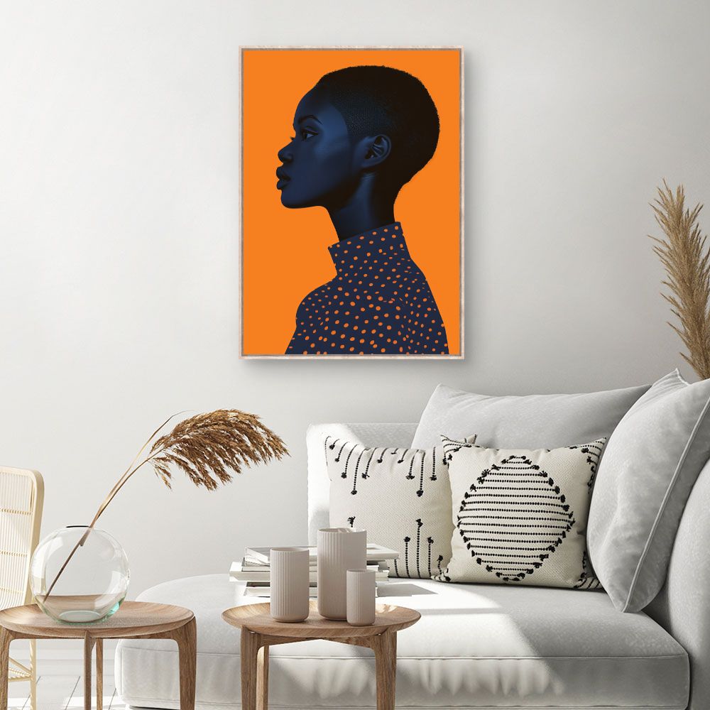 Toile Portrait captivant – toile cadre naturel (slide 1, 60×90)