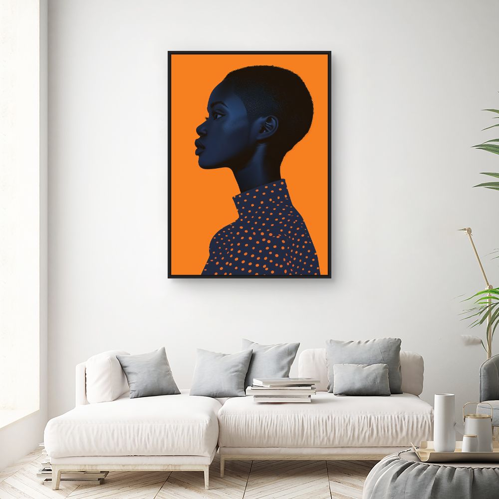 Toile "Portrait captivant"