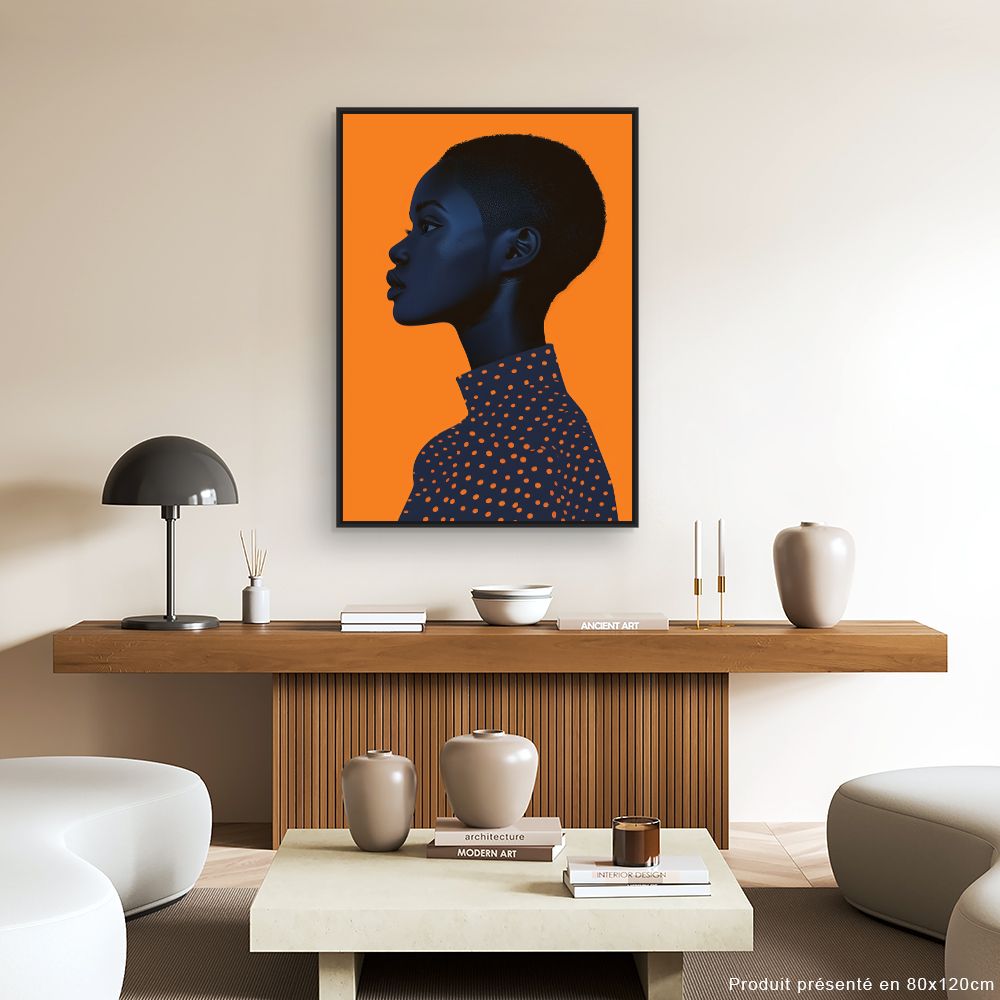 Toile "Portrait captivant"