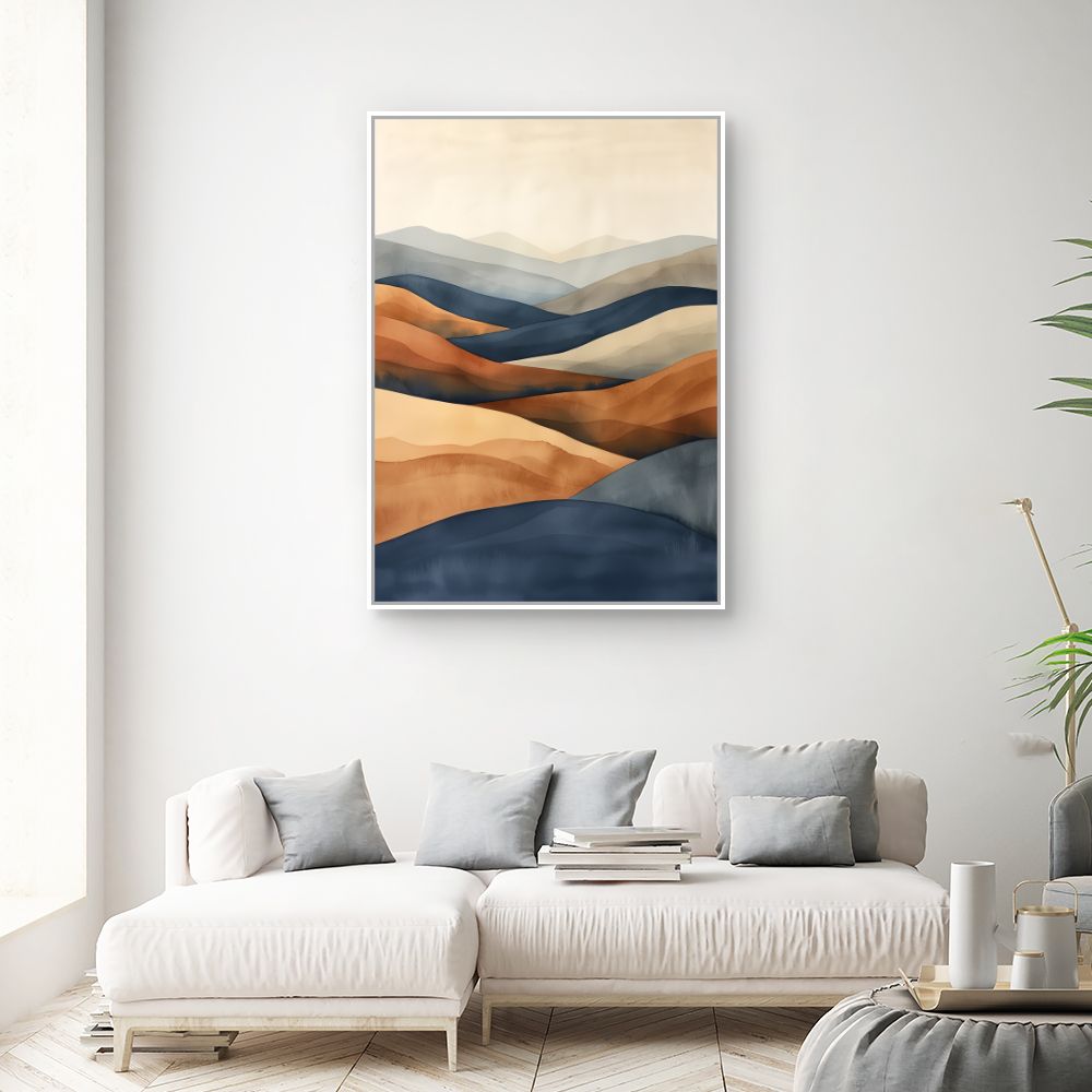 Toile "Paysages abstraits apaisants"