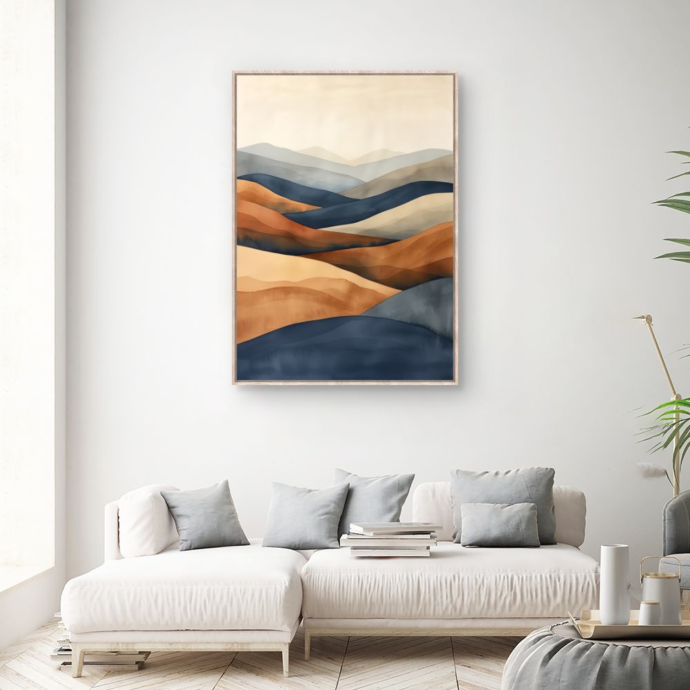 Toile "Paysages abstraits apaisants"
