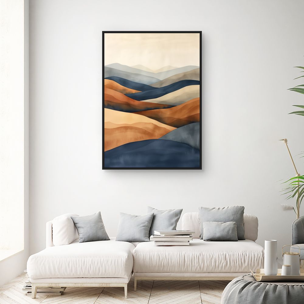 Toile "Paysages abstraits apaisants"