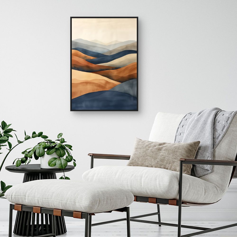 Toile "Paysages abstraits apaisants"