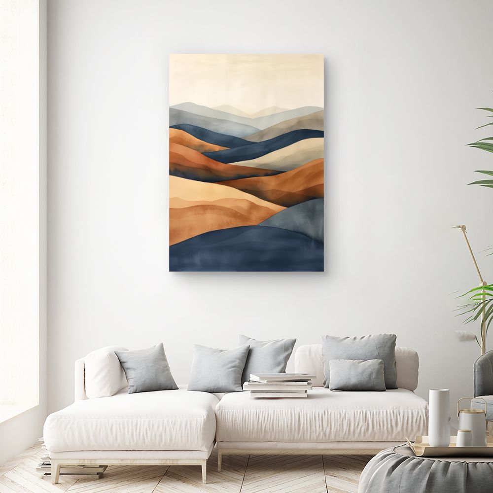 Toile "Paysages abstraits apaisants"
