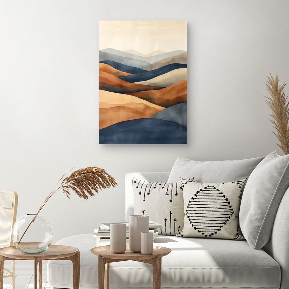 Toile "Paysages abstraits apaisants"