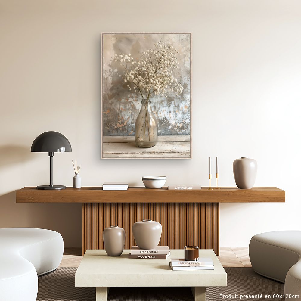 Toile "Fleurs délicates vintage"