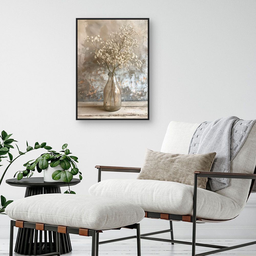 Toile "Fleurs délicates vintage"