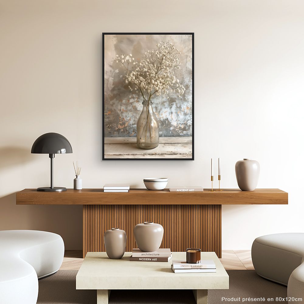 Toile "Fleurs délicates vintage"