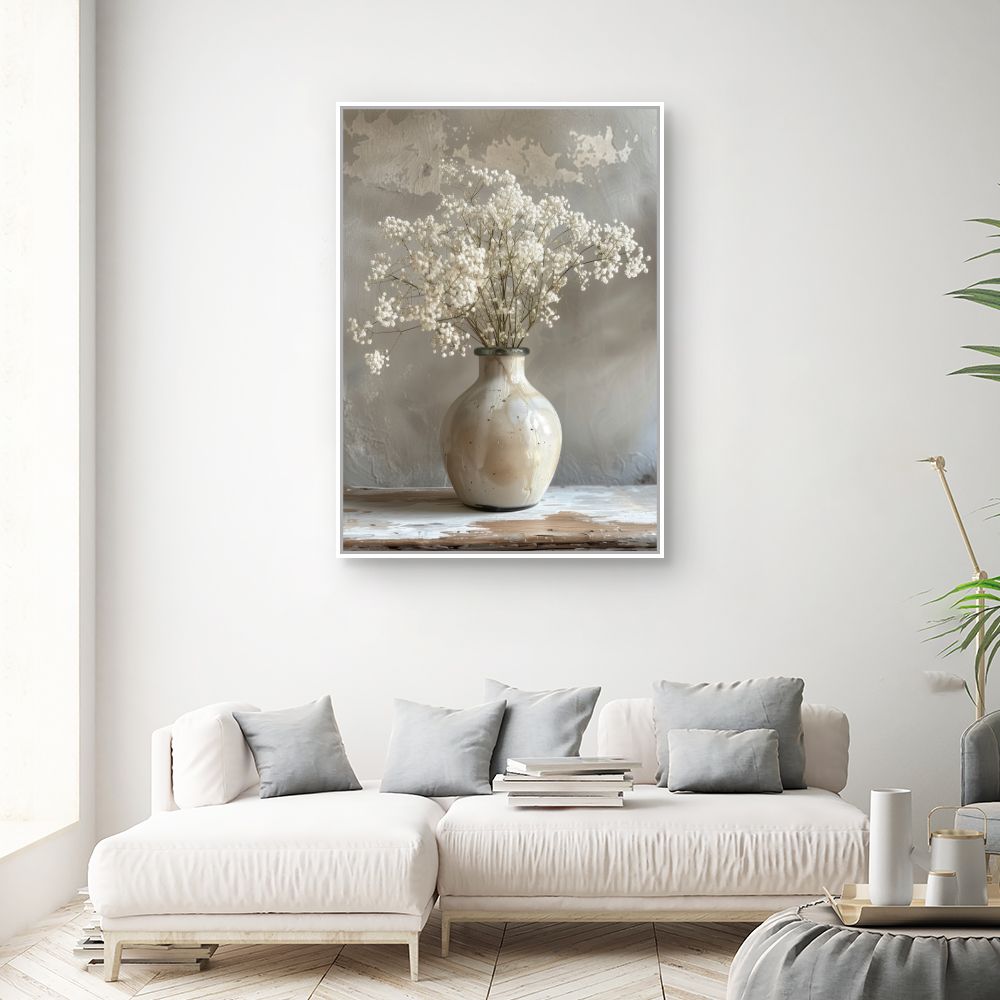 Toile "Vase floral élégant"