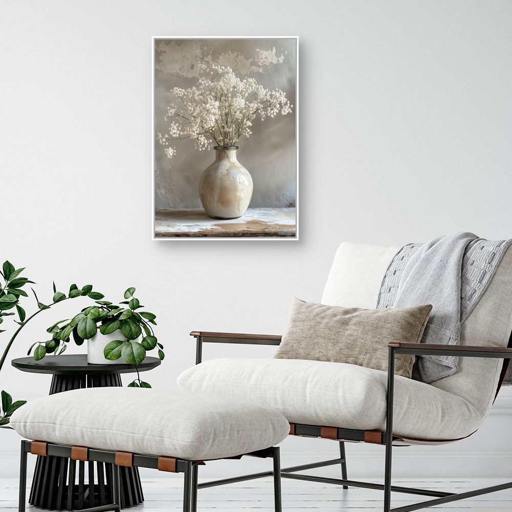 Toile "Vase floral élégant"