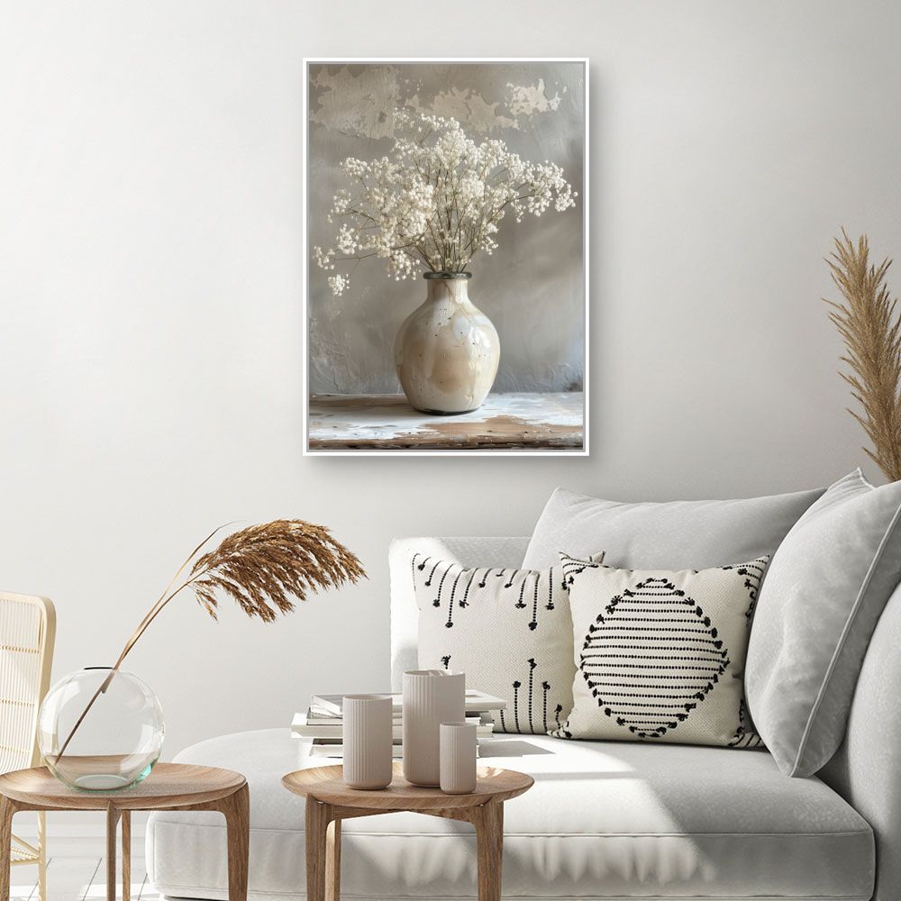 Toile "Vase floral élégant"