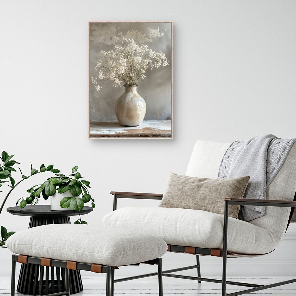 Toile "Vase floral élégant"