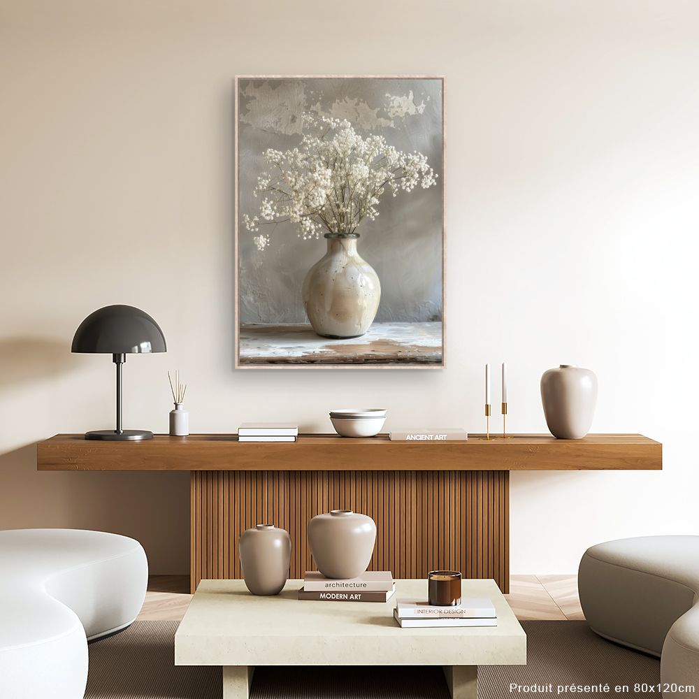 Toile "Vase floral élégant"