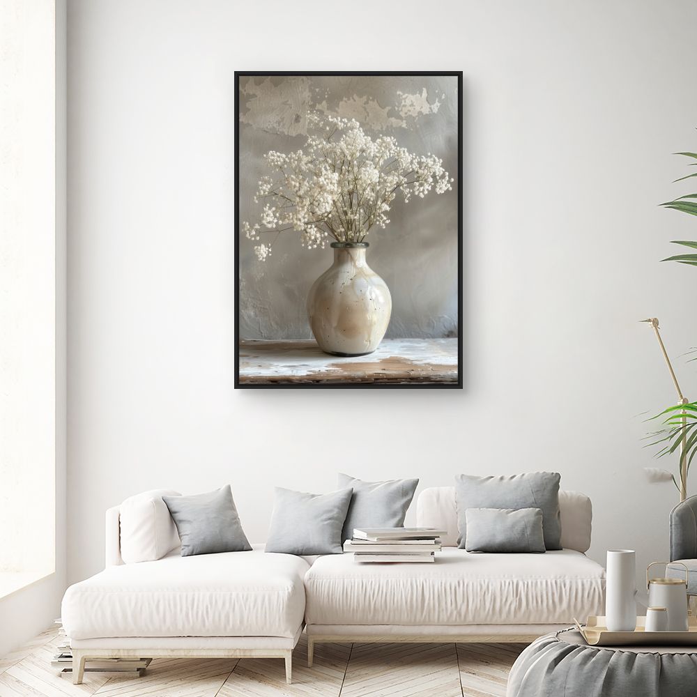 Toile "Vase floral élégant"