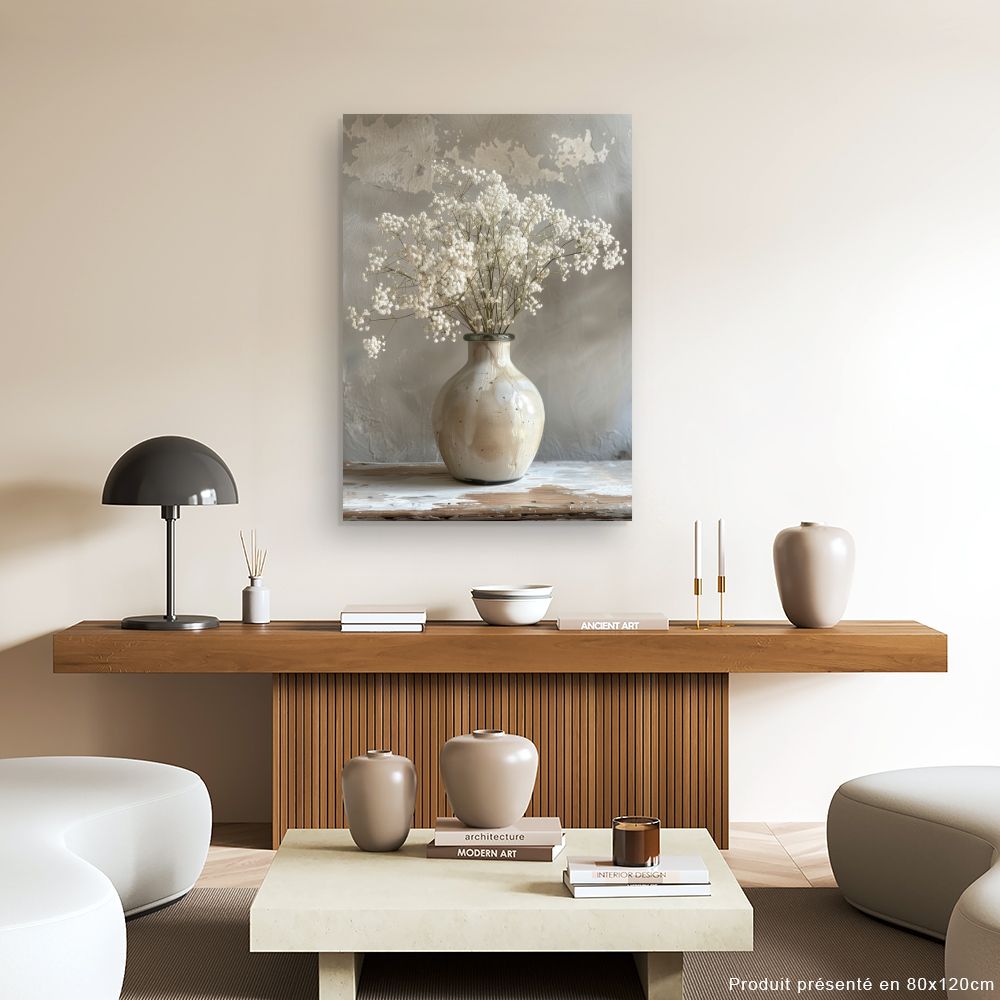 Toile "Vase floral élégant"