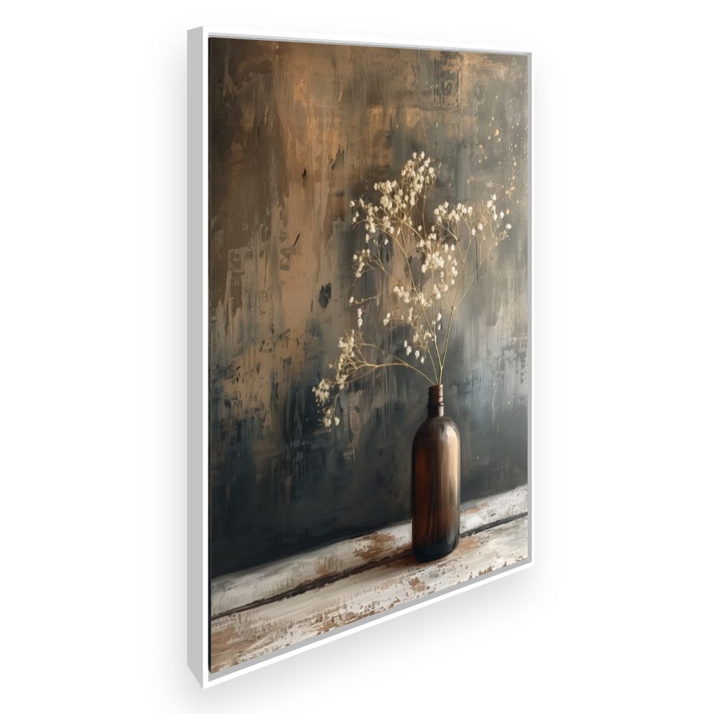 Toile Nature morte élégante – toile cadre blanc (slide 2)