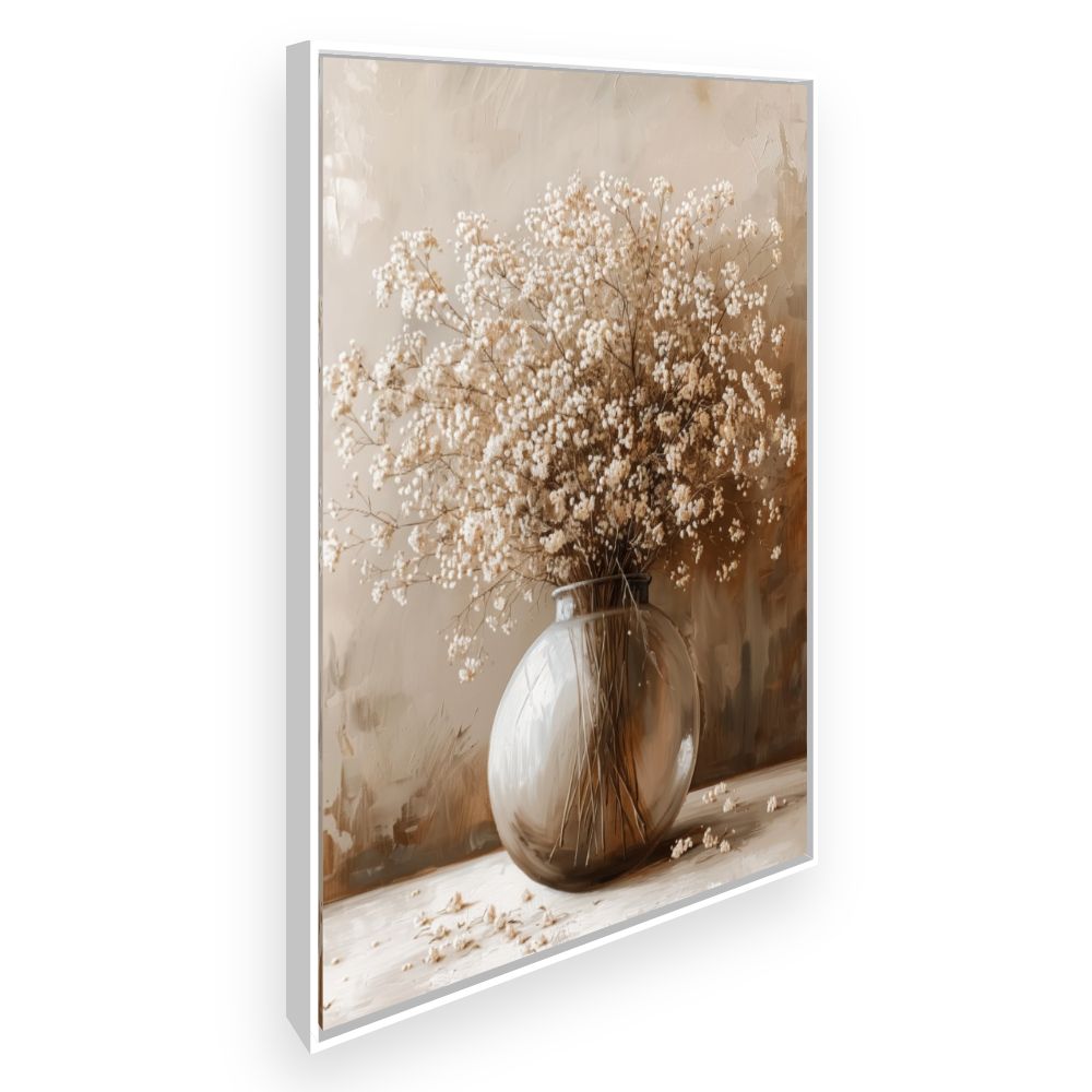 Toile Bouquet élégant – toile cadre blanc (slide 2)
