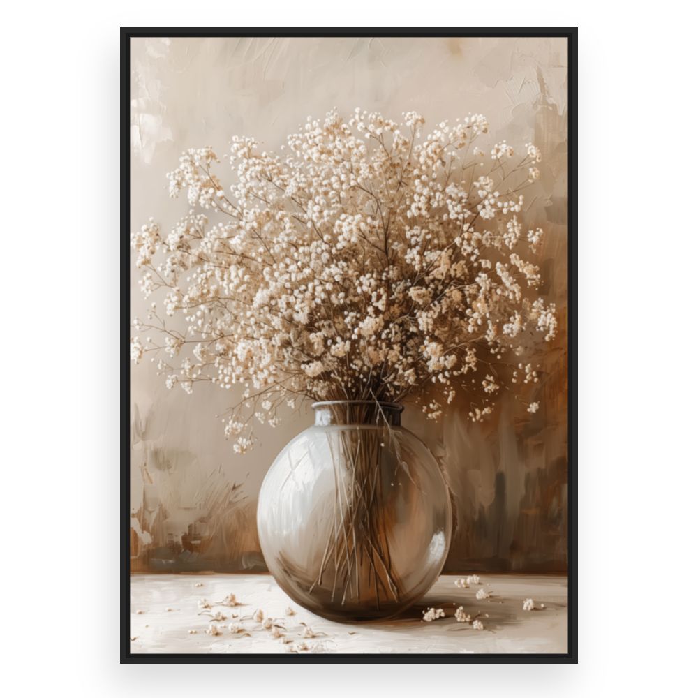 Toile Bouquet élégant – toile cadre noir (slide 3)