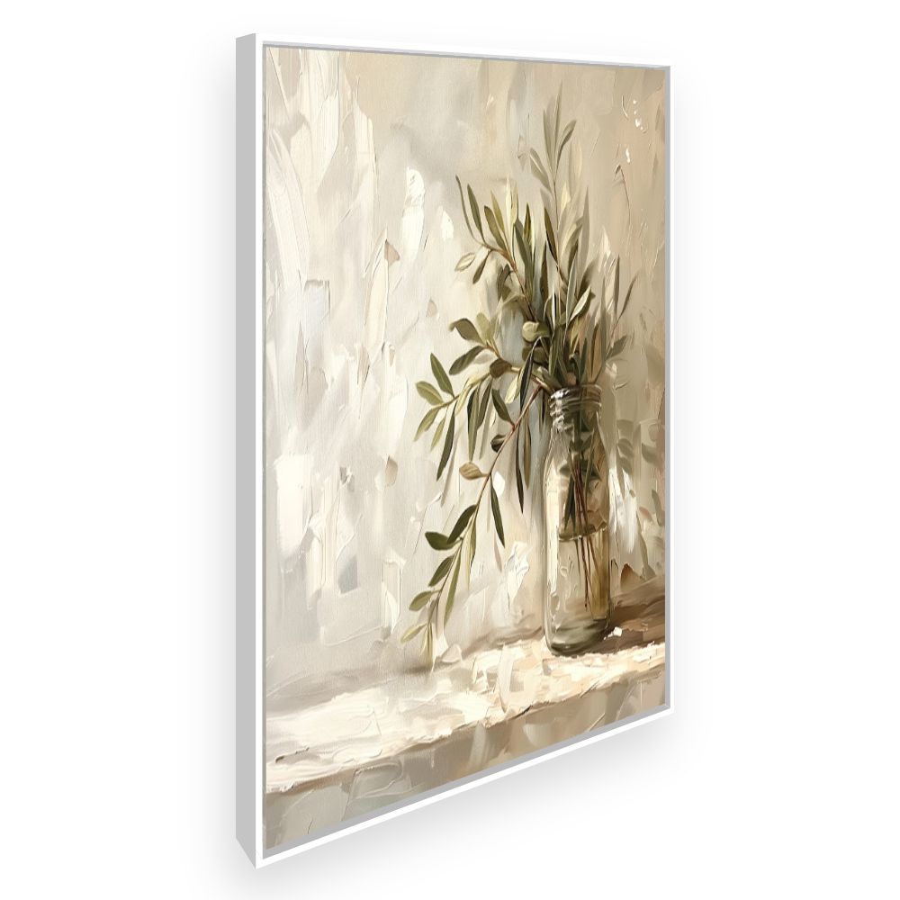 Toile Nature morte élégante – toile cadre blanc (slide 2)