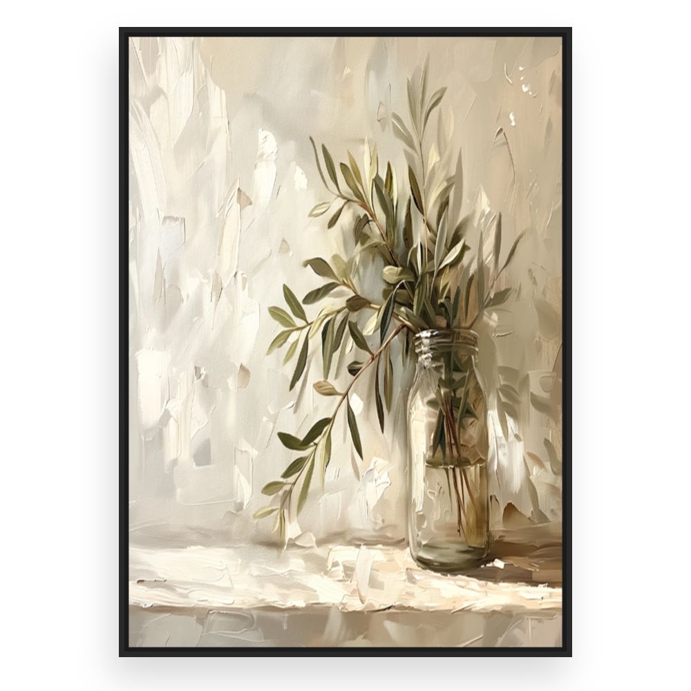 Toile Nature morte élégante – toile cadre noir (slide 3)