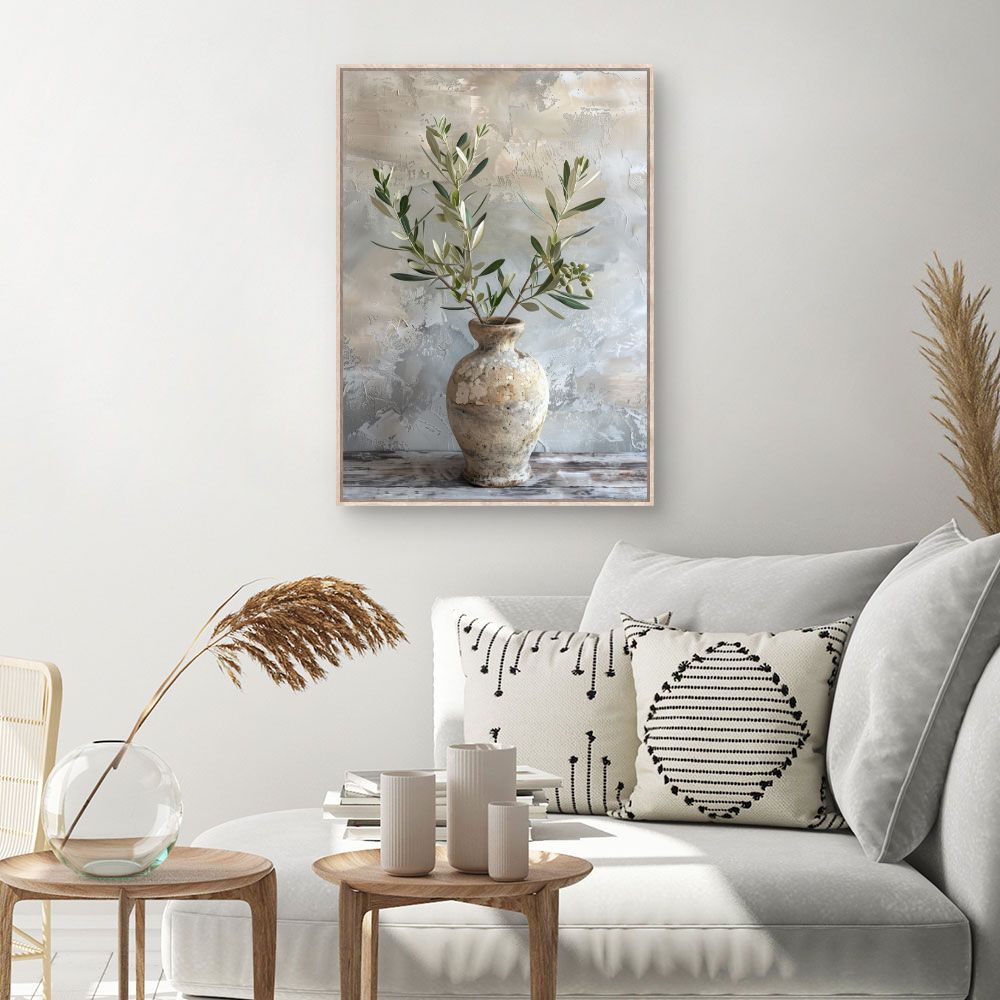 Toile Vase rustique élégant – toile cadre naturel (slide 1, 60×90)