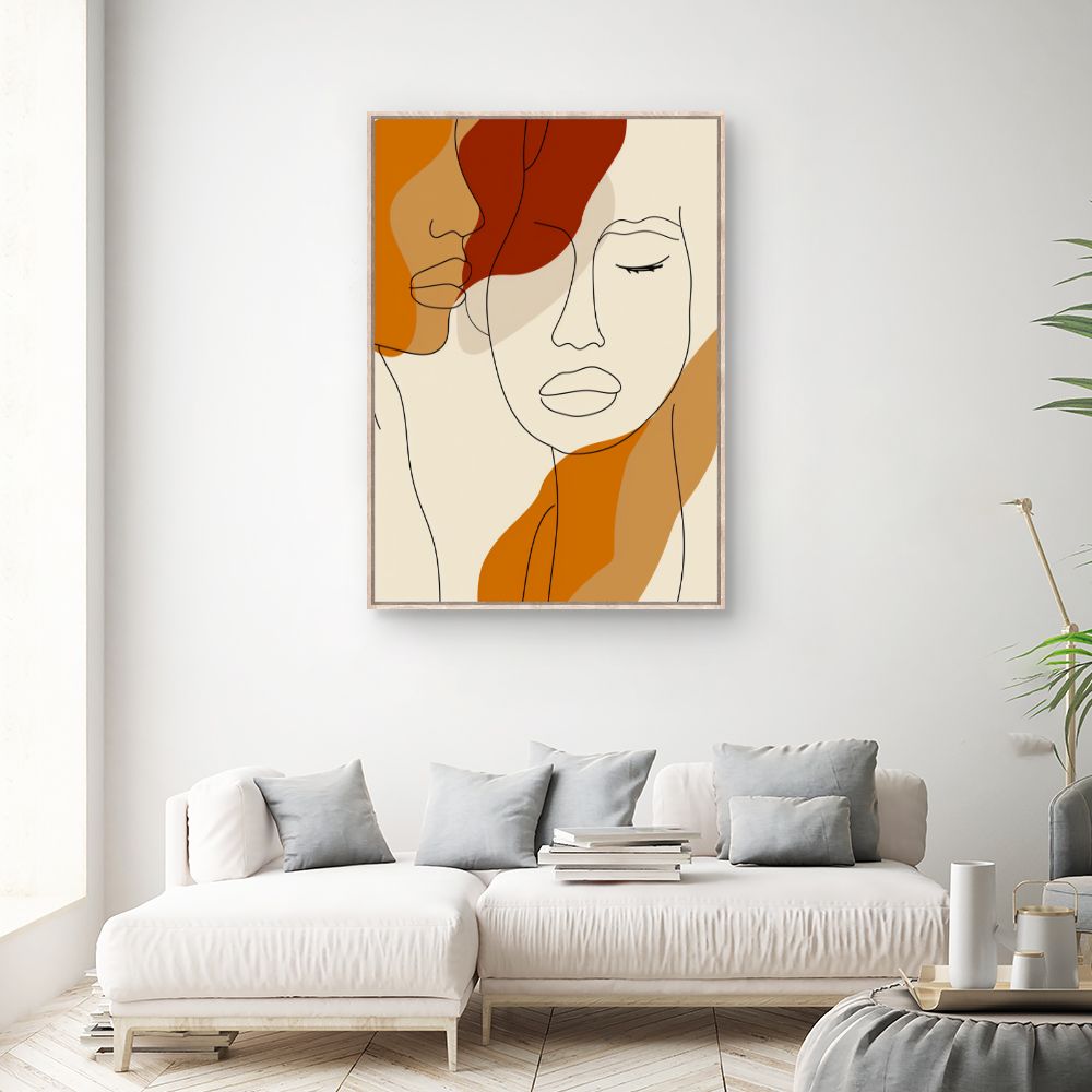 Schilderij "Elegante gezichten"
