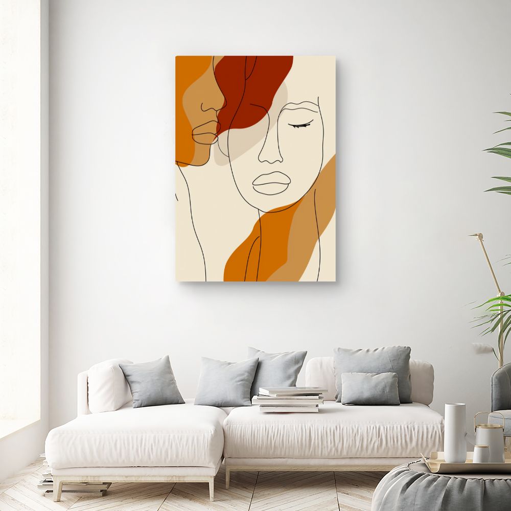 Schilderij "Elegante gezichten"