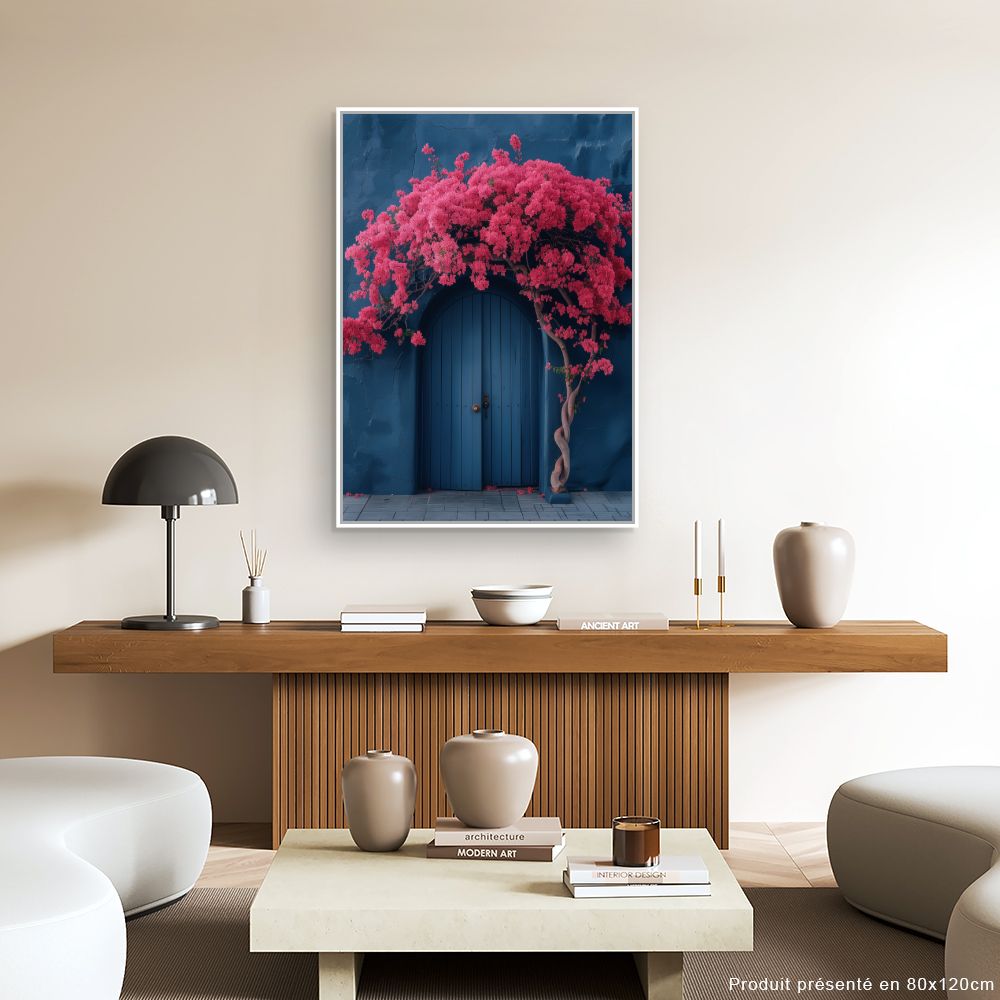 Toile "Porte fleurie"