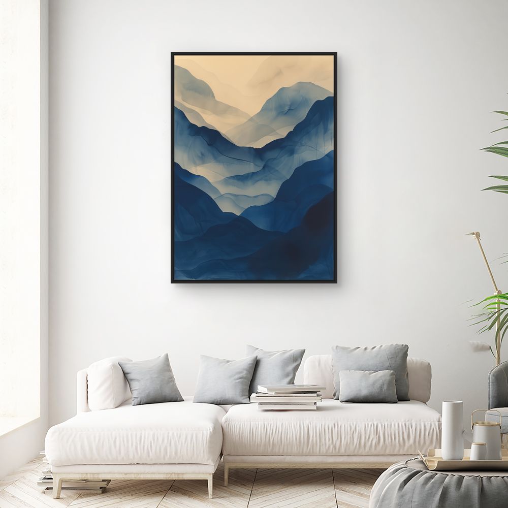 Schilderij "Nevelige bergen"