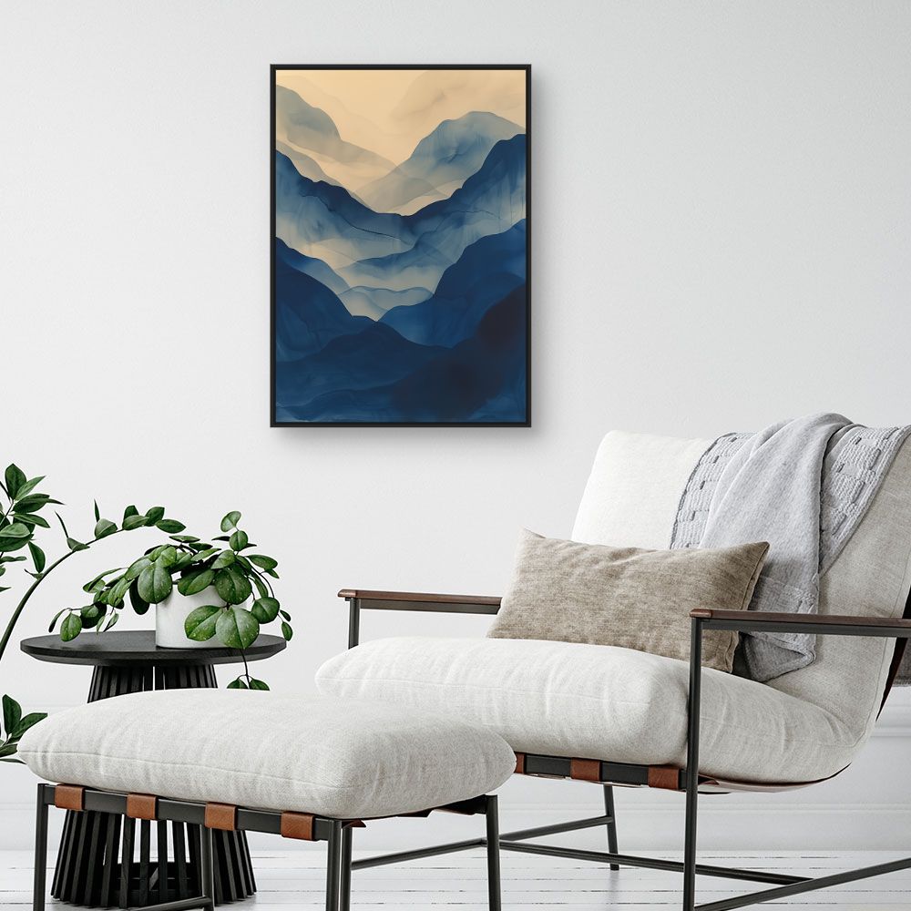 Schilderij "Nevelige bergen"