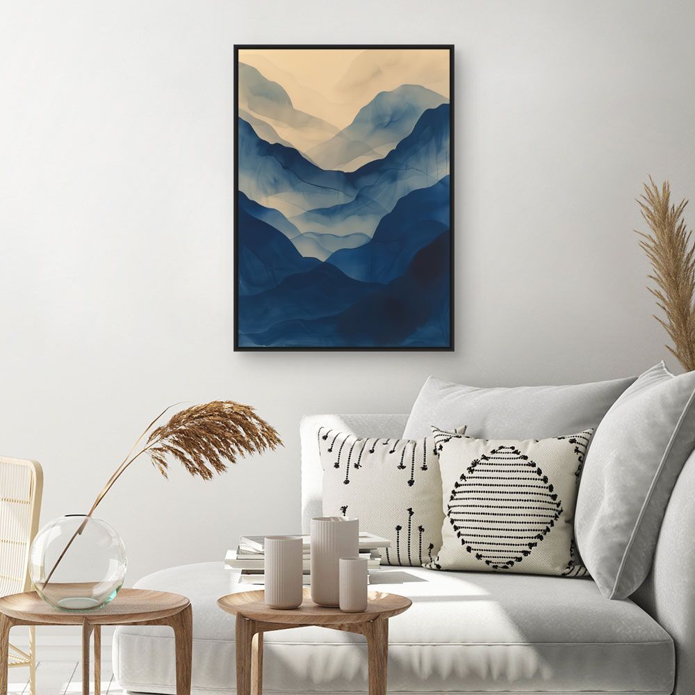 Schilderij "Nevelige bergen"