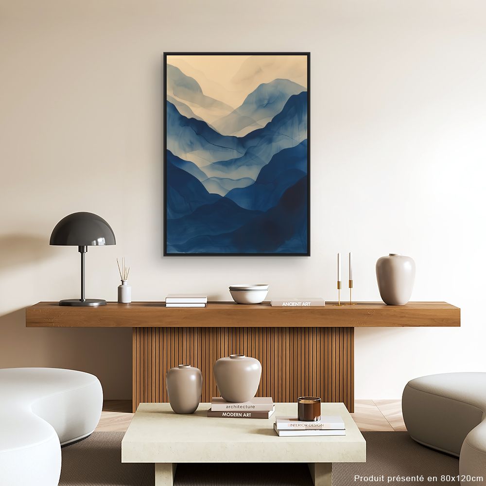 Schilderij "Nevelige bergen"