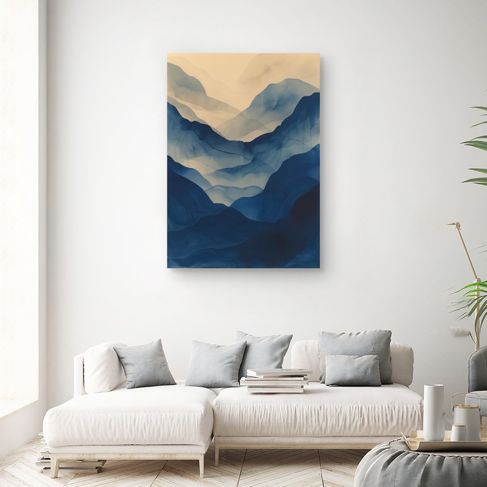 Schilderij "Nevelige bergen"