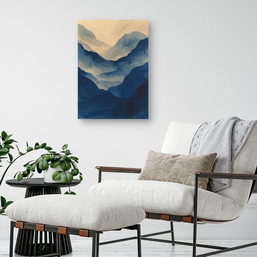 Schilderij "Nevelige bergen"