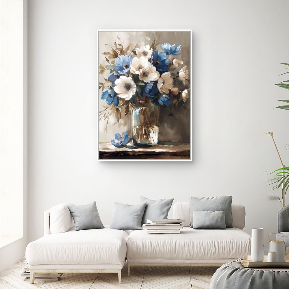 Toile "Fleurs élégantes"