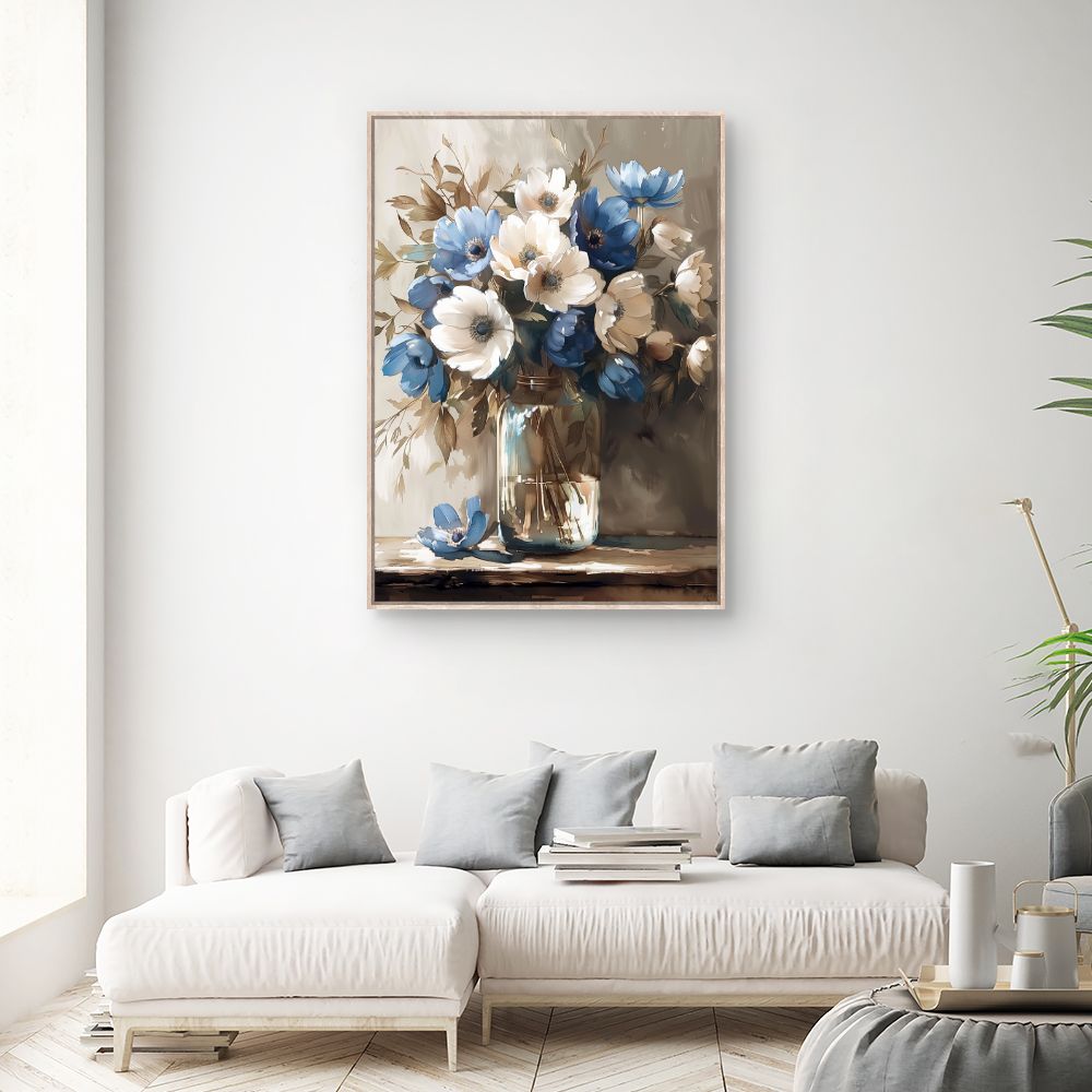 Toile "Fleurs élégantes"