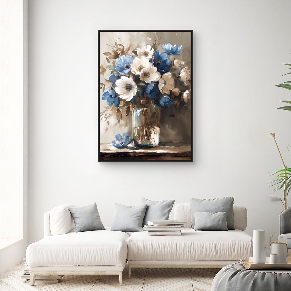 Toile "Fleurs élégantes"