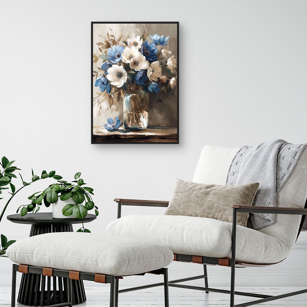 Toile "Fleurs élégantes"