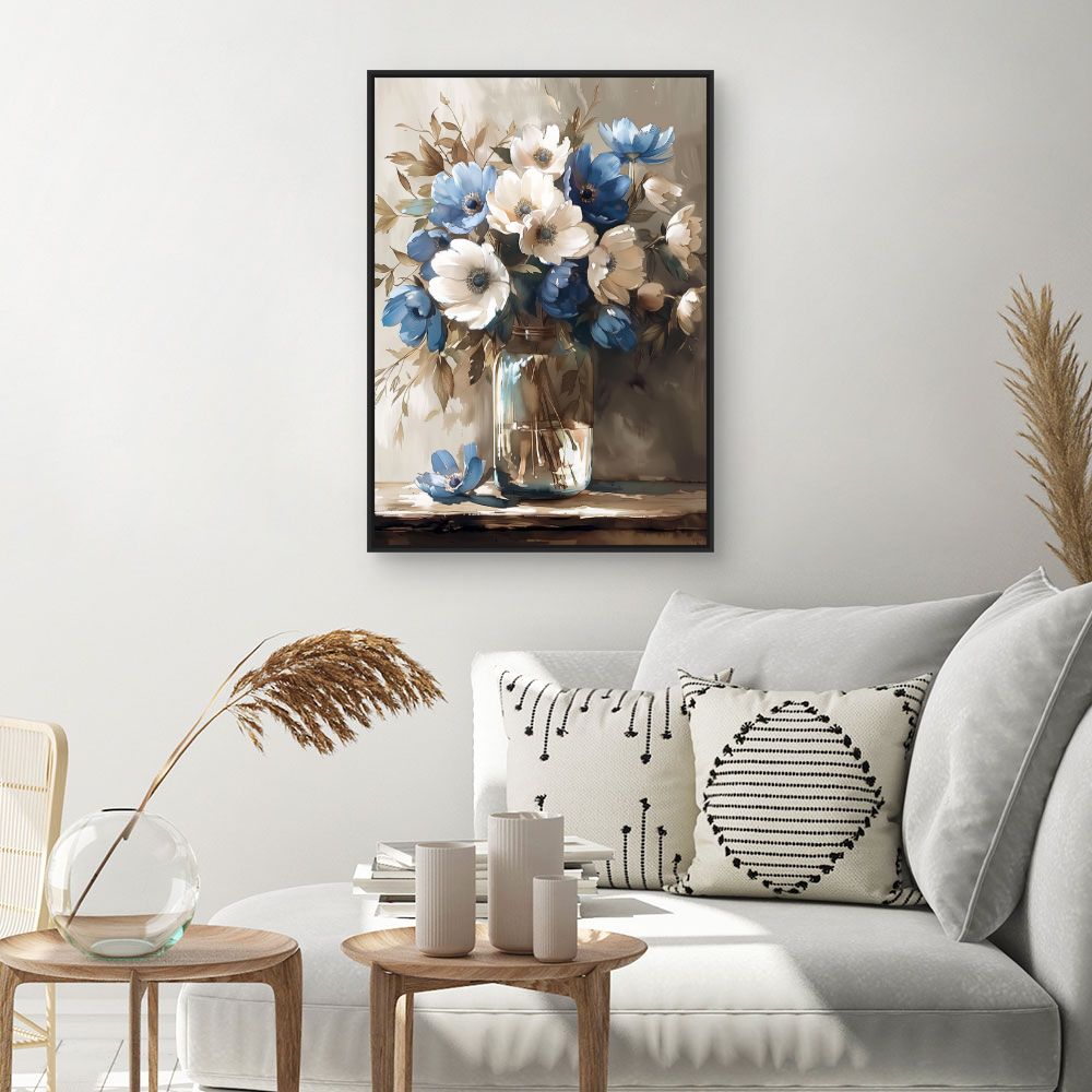 Toile "Fleurs élégantes"