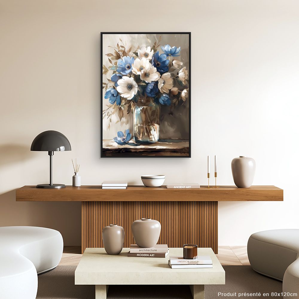 Toile "Fleurs élégantes"