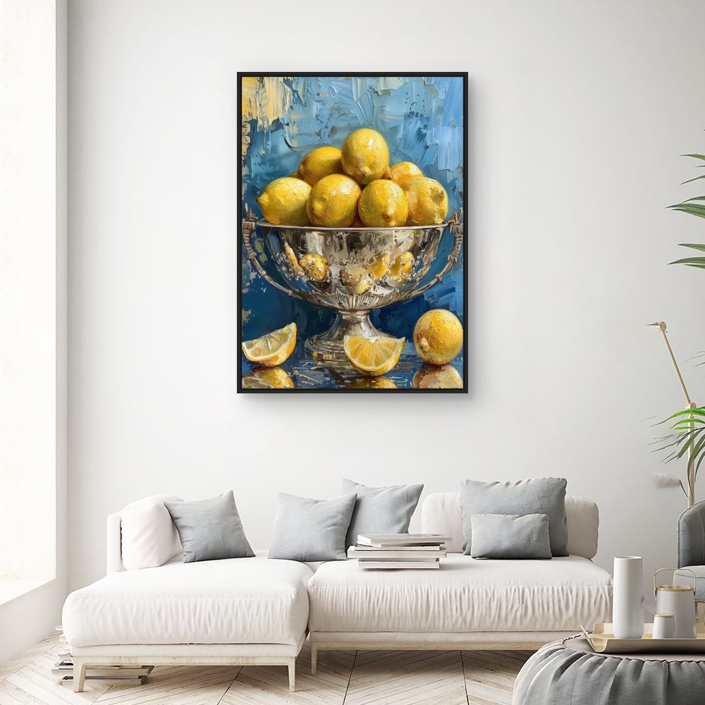 Toile "Citron éclatant"