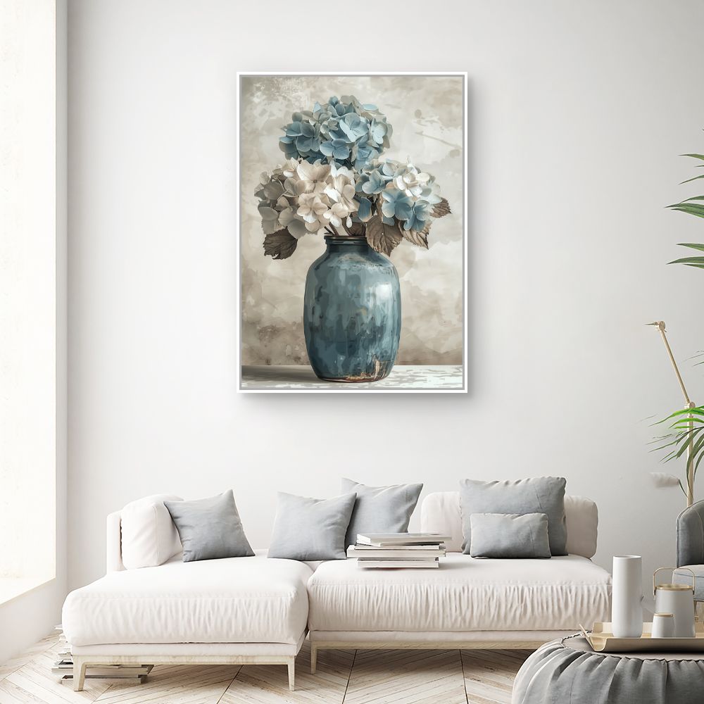 Toile "Élégantes fleurs pastel"