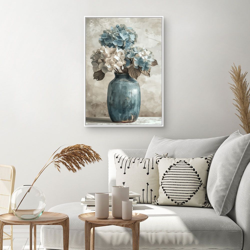 Toile "Élégantes fleurs pastel"