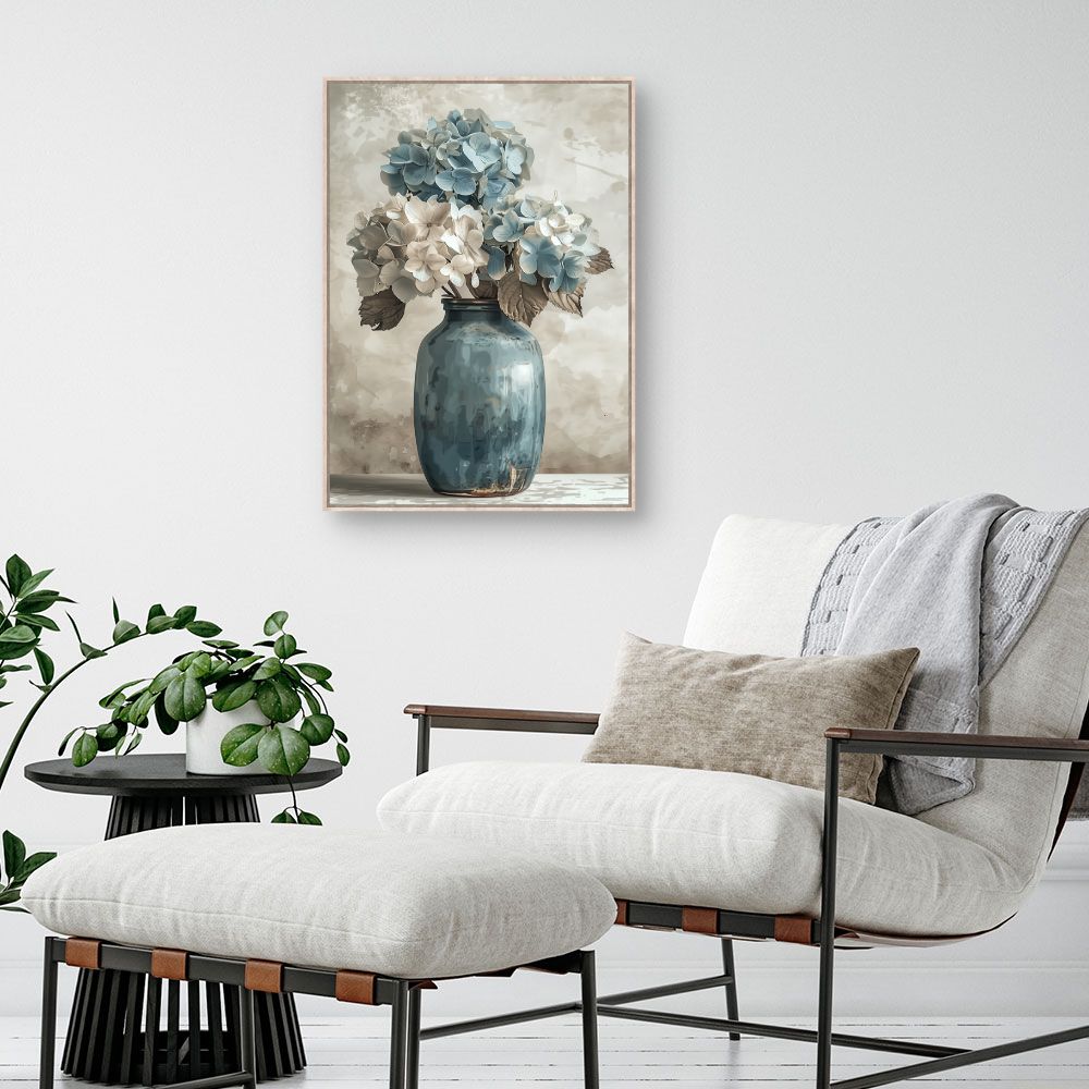 Toile "Élégantes fleurs pastel"