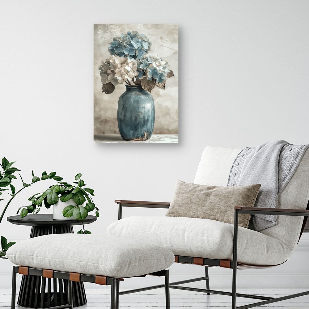 Toile "Élégantes fleurs pastel"