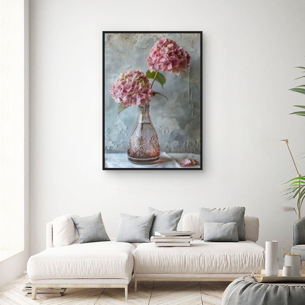 Toile "Élégance florale délicate"