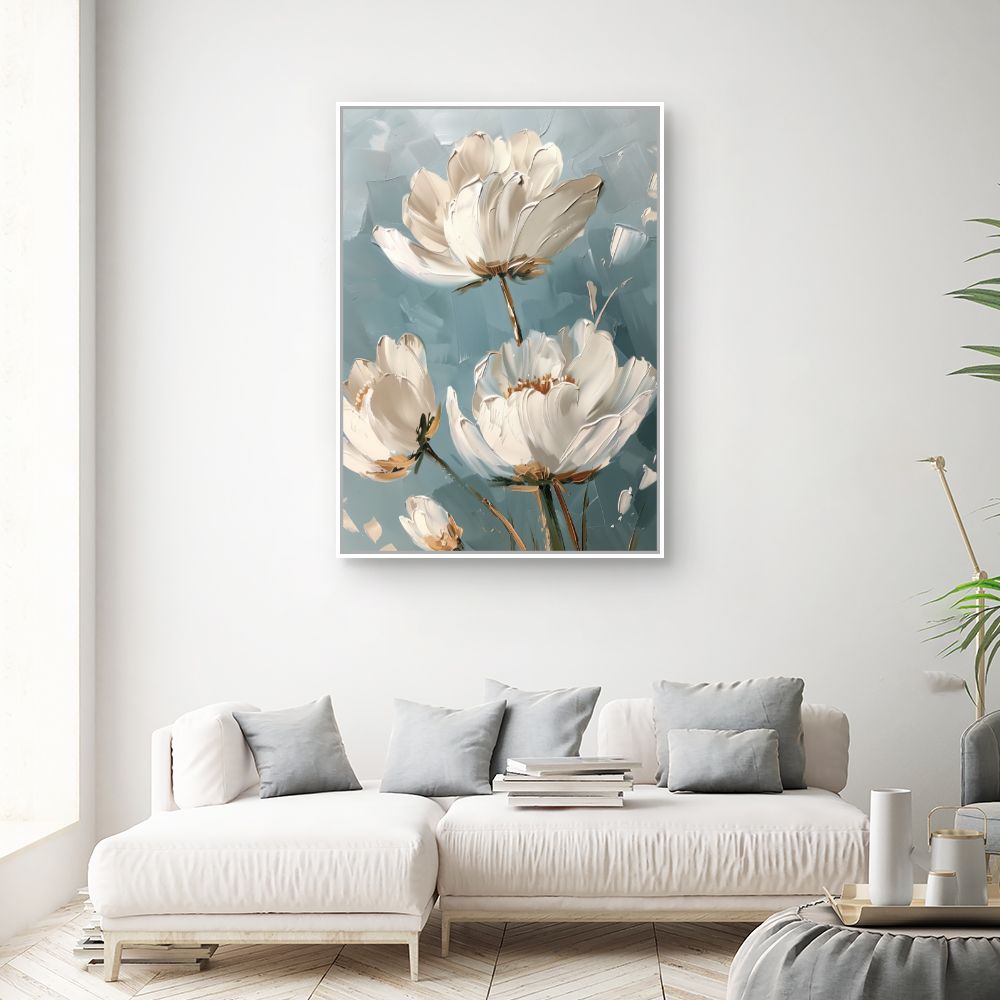 Toile "Fleurs élégantes"