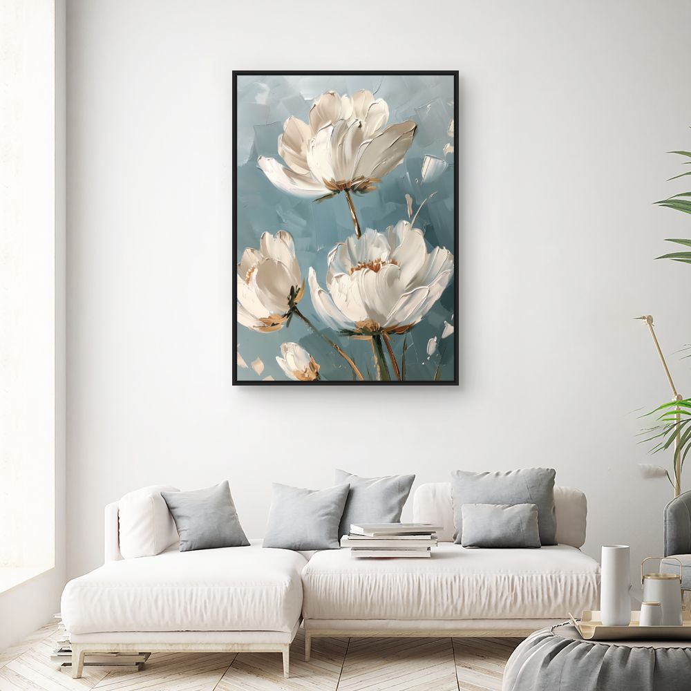 Toile "Fleurs élégantes"