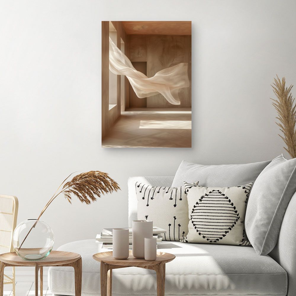 Toile "Étoffe flottante élégante"
